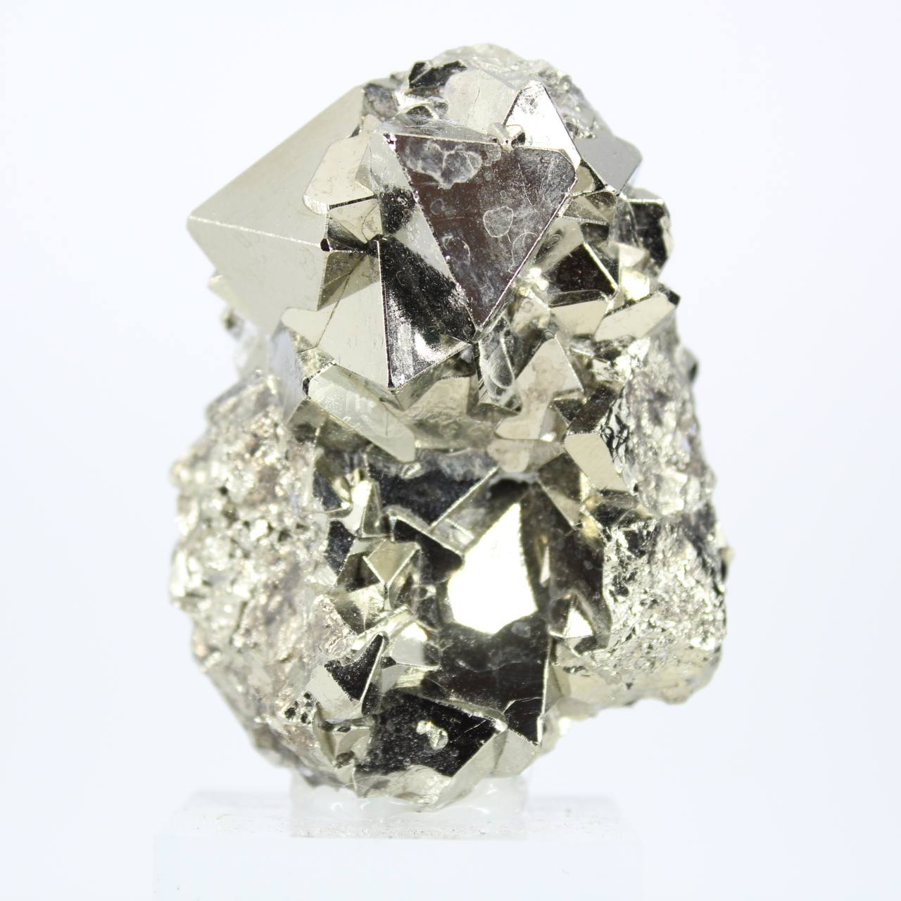 Pirita octaédrica de Perú, piedra de colección en bruto