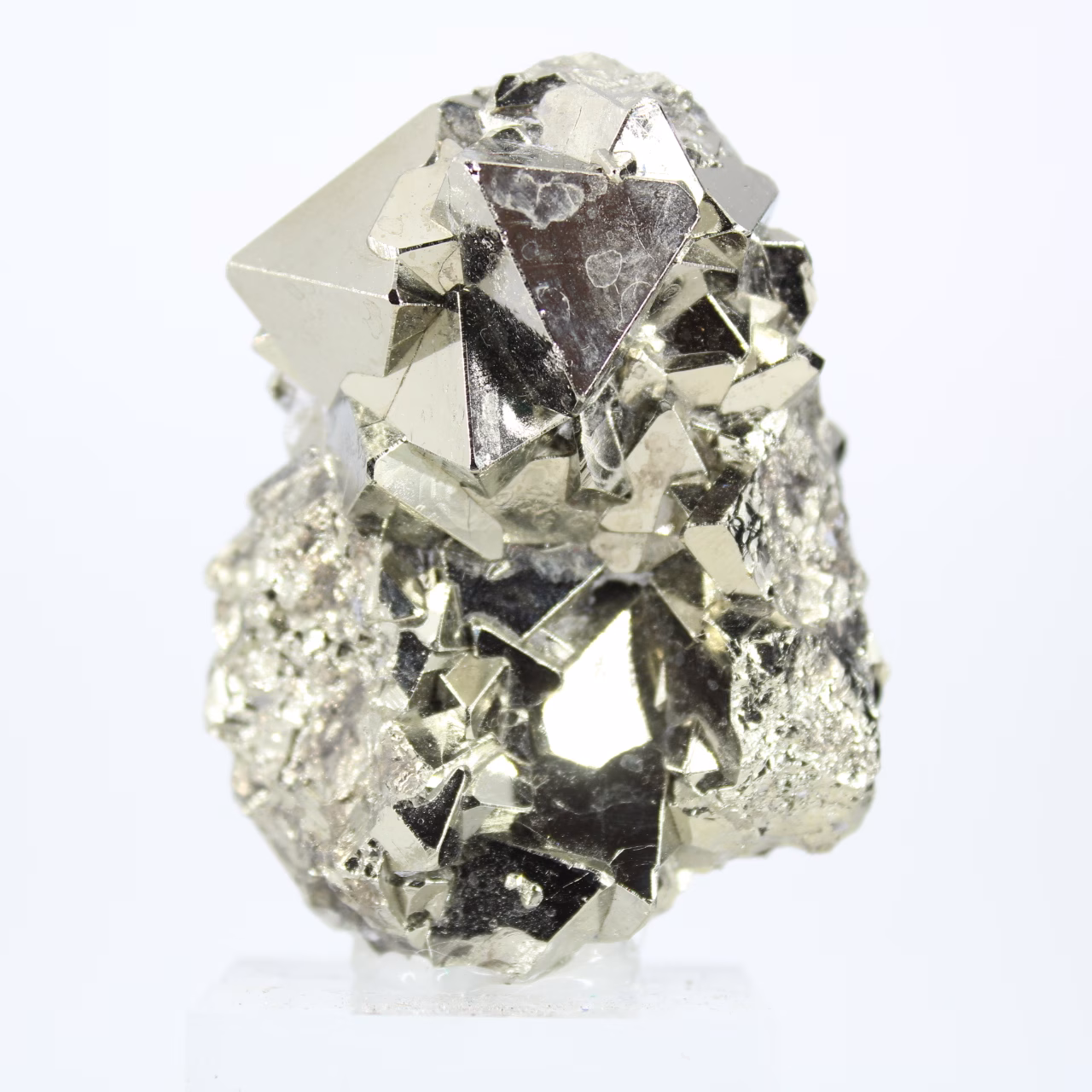 Pirita octaédrica de Perú, piedra de colección en bruto