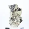 Octaedros de pirita de Perú – Ejemplar natural sobre una base - 2