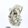 Octaedros de pirita de Perú – Ejemplar natural sobre una base - 6