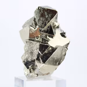 Mineral de pirita octaédrica de Perú para coleccionistas.