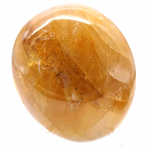 Canto rodado de cuarzo amarillo de Madagascar en piedra natural
