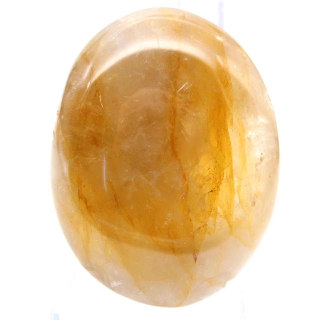 Piedra natural: canto rodado de cuarzo amarillo de Madagascar