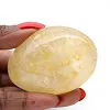 Canto rodado de cuarzo amarillo malgache, piedra pulida de colección - 2