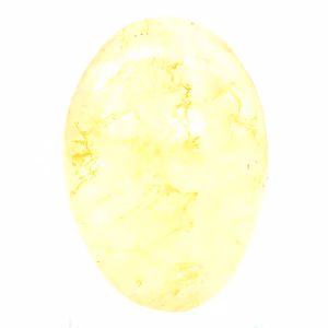 Canto rodado de cuarzo amarillo malgache, piedra pulida de colección