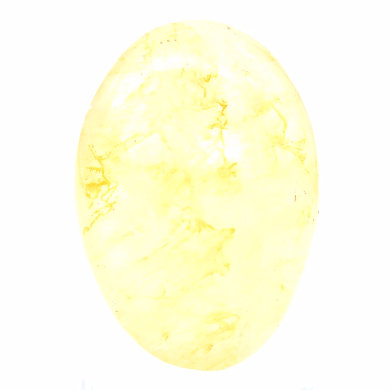 Canto rodado de cuarzo amarillo malgache, piedra pulida de colección