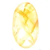 Canto rodado de cuarzo amarillo malgache para colección de piedras - 1
