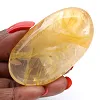 Canto rodado de cuarzo amarillo malgache para colección de piedras - 2