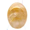 Canto rodado de cuarzo amarillo de Madagascar, espécimen pulido - 1