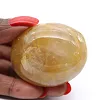 Canto rodado de cuarzo amarillo de Madagascar, espécimen pulido - 2