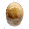 Canto rodado de cuarzo amarillo de Madagascar de contornos suaves - 1
