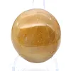 Pequeño canto rodado de cuarzo amarillo malgache para exponer - 1