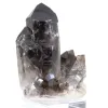 Cuarzo morión de Brasil, cristal natural presentado sobre base de acrílico - 2