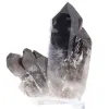 Cuarzo morión de Brasil, cristal natural presentado sobre base de acrílico - 5