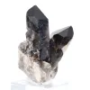 Cuarzo morión negro de Brasil, cristal único con peana de acrílico - 2