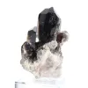 Cuarzo morión negro de Brasil, cristal único con peana de acrílico - 4