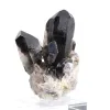 Cuarzo morión negro de Brasil, cristal único con peana de acrílico - 5
