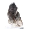 Cristal robusto de cuarzo morión de Brasil, ejemplar mineral sobre peana - 6