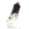Cristal de cuarzo negro morión, origen Brasil, entregado con peana - 3