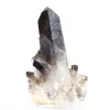 Cristal de cuarzo negro morión, origen Brasil, entregado con peana - 5