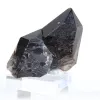 Pequeño cristal de cuarzo morión natural de Brasil sobre base de acrílico - 0