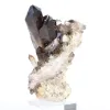 Cuarzo morión de Brasil, cristal oscuro sobre peana de acrílico - 2