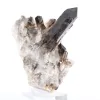 Cuarzo morión de Brasil, cristal oscuro sobre peana de acrílico - 4