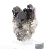 Cristal de cuarzo morión de origen brasileño, expositor de acrílico - 2