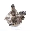 Cristal de cuarzo morión de Brasil, mineral negro montado sobre peana - 2