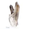 Cristal de cuarzo morión brasileño de porte esbelto, montado sobre peana - 4