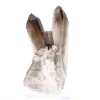 Cristal de cuarzo morión brasileño de porte esbelto, montado sobre peana - 5