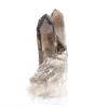 Cristal de cuarzo morión brasileño de porte esbelto, montado sobre peana - 6