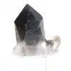 Cristal compacto de cuarzo morión de Brasil sobre peana de acrílico - 3