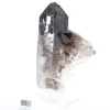 Mini cristal de cuarzo morión de Brasil, piedra negra sobre peana - 5