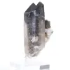Mini cristal de cuarzo morión de Brasil, piedra negra sobre peana - 6