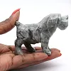 Perro en esteatita: objeto animal tallado de Bolivia - 0