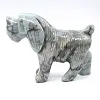 Perro en esteatita: objeto animal tallado de Bolivia - 1