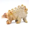 Estegosaurio en esteatita de Bolivia: figura prehistórica - 1
