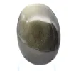 Canto rodado de obsidiana dorada de México, piedra natural pulida - 2