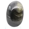 Canto rodado de obsidiana dorada mexicana, piedra natural de 75 g - 2