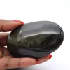 Gran canto rodado de obsidiana dorada de México, piedra de 115 g - 0