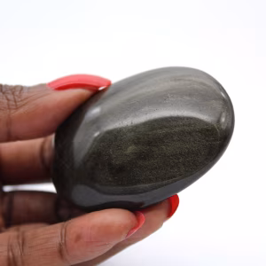 Pequeño canto rodado de obsidiana dorada de México, 55 g