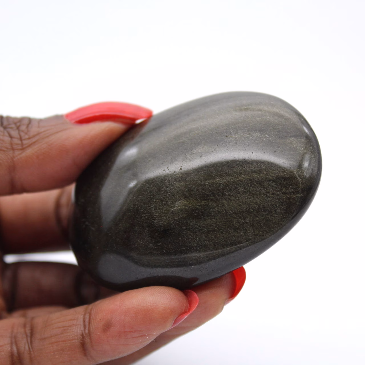 Pequeño canto rodado de obsidiana dorada de México, 55 g