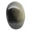 Canto rodado de obsidiana dorada de México, formato compacto de 75 g - 2