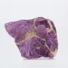 Purpurita en bruto de Portugal – Espécimen violeta sobre peana - 0