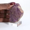 Purpurita en bruto portuguesa – Mineral de colección sobre peana - 1